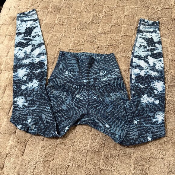 Lululemon Align Pant 28" Engineered High Rise Yoga Leggings Indigo Starlight 2 - Picture 4 of 9